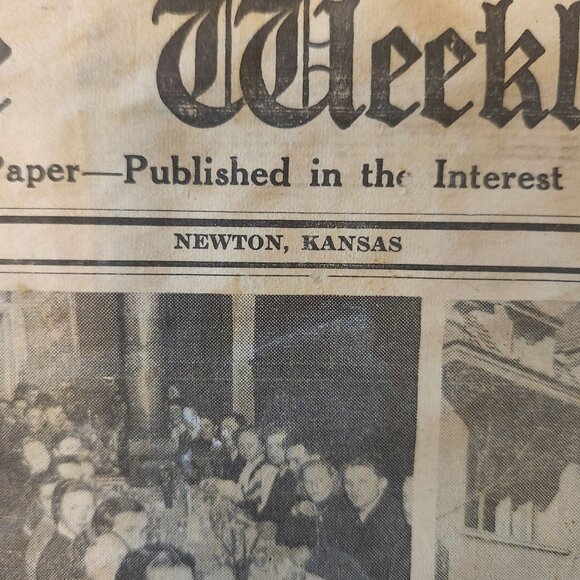 Vintage February 1955 Mennonite Weekly Review Newspaper Newton Kansas Religious - Picture 6 of 10